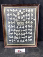 Elk-Horn College 1910-11 framed class picture