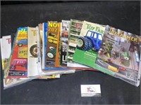 Toy farmer and miscellaneous magazines