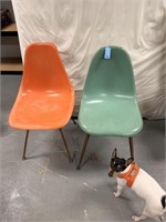 2 MCM Fiberglass Chairs