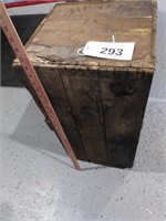Wood Advertising Crate - Has Damage
