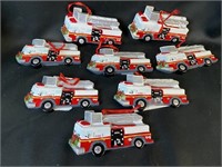 8 Firetruck Ornaments