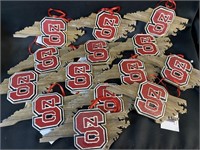 14 NC State Map Ornaments