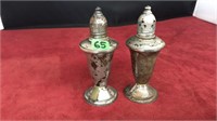 Sterling Silver Weighted Bottom S&P Shakers