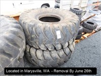 LOT, (2) 26.5-25 TIRES ON THIS PALLET
