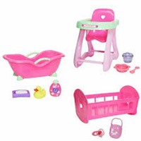 JC TOYS BABY DOLL ACCESSORIES (UP TO 11 INCHES)