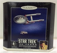 NIB Hallmark Star Trek 30 YR ANN. 2 Ornaments