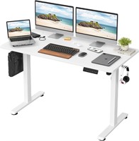 Electric Standing Desk  48 x 24 Inches  White