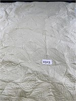 White Quilted Blanket 60" x 94"