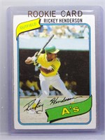 Rickey Henderson 1980 Topps Rookie
