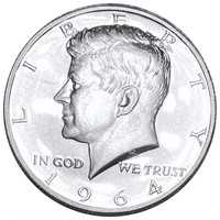 1964 Kennedy Half Dollar GEM PROOF