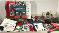Lot of Christmas Fabrics Wall Hanging