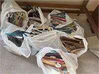 Large lot of assorted hangers