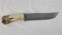 Large fixed blade knife w/Bone Handle