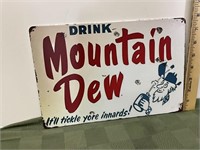 Mountain Dew 8x12 metal sign
