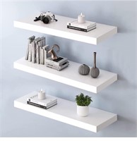 White Floating Wall Shelves