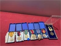 Nice collection of ww2 medals in the case