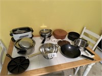 Pots, Pans, Cast Iron, Warmer