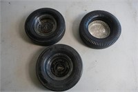 Firestone & Dunlop Tire Ashtrays