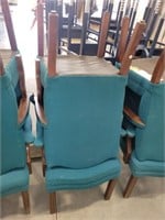 Cloth Covered Straight Chairs