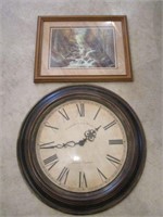 Large Wall Clock & Decorator Print