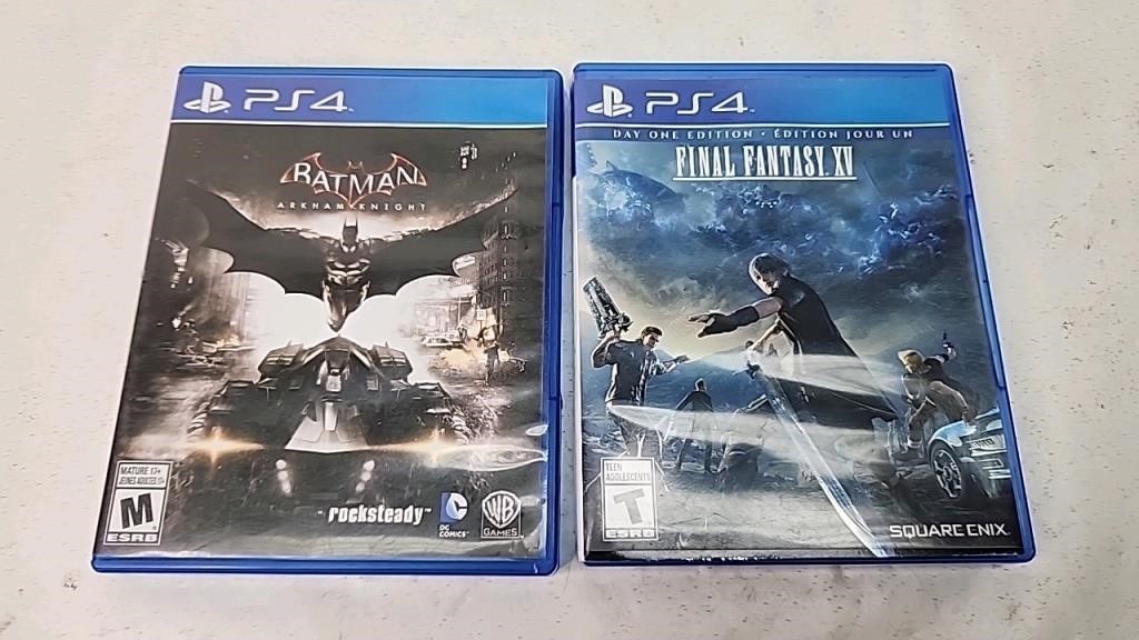 Ps4 game lot batman Arkansas knight final fantasy