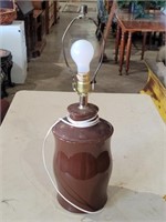 Hand Turned Base Table Top Lamp
