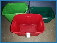 3-TOTES WITH NO LIDS- VARYING SIZES