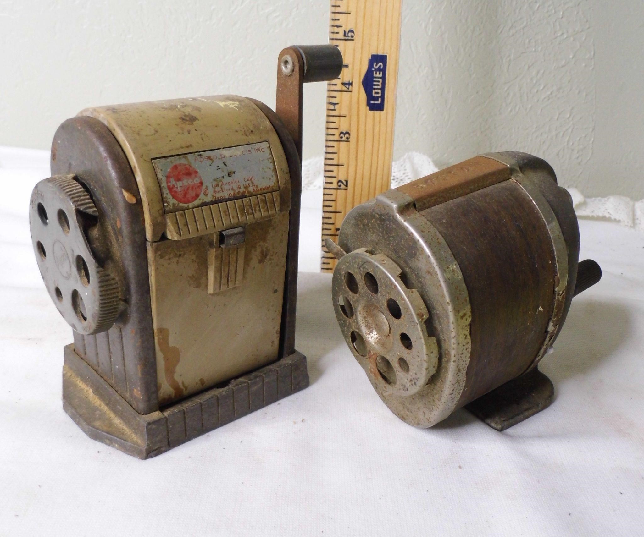 2 Vtg Pencil Sharpeners As Is