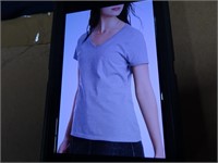 Ladies Hanes Silver Heather Gray T-Shirt - 96x -