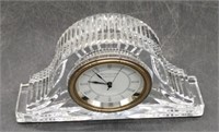 (E) Waterford Crystal Small Clock.