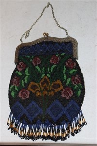 Victorian beaded purse