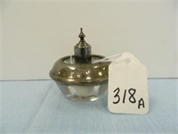 1930's Sterling Silver & Glass Table Lighter by
