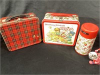 2 METAL LUNCHBOXES STRAWBERRY SHORTCAKE
