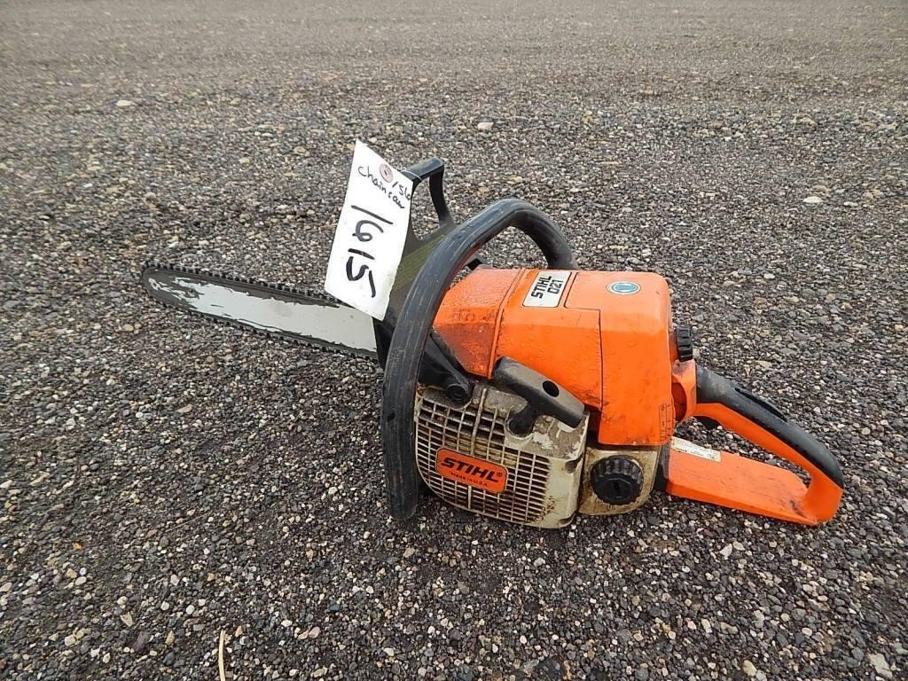Stihl 021 chainsaw; recoil pulls fine; we didn't t