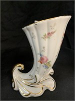 7 “ VINTAGE POTTERY CORNUCOPIA VASE