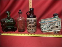 Vintage glass bottles, collectibles
