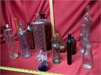 Vintage glass bottles 12