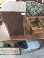 2 Wooden Boxes