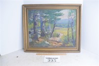 Outdoor Landscape in Oil Painting