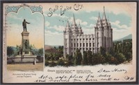 US Postcard Salt Lake City 1905 Used Postcards wit