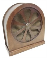 14.5" Antique Radio Speaker in Wood Case