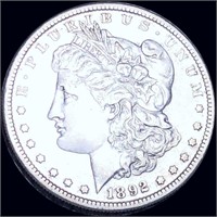 1892-S Morgan Silver Dollar NEARLY UNCIRCULATED