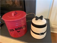 Dog biscuit canisters
