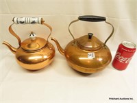 2 vintage Copper Kettles