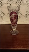 Vintage Hofbauer Crystal Byrdes Vase