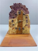 Amethyst Rock Clock