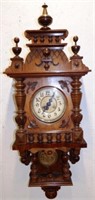 Antique Wind-Up Free Swinger Wall Clock