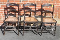 3 Hitchcock Style Chairs, Repairs Needed