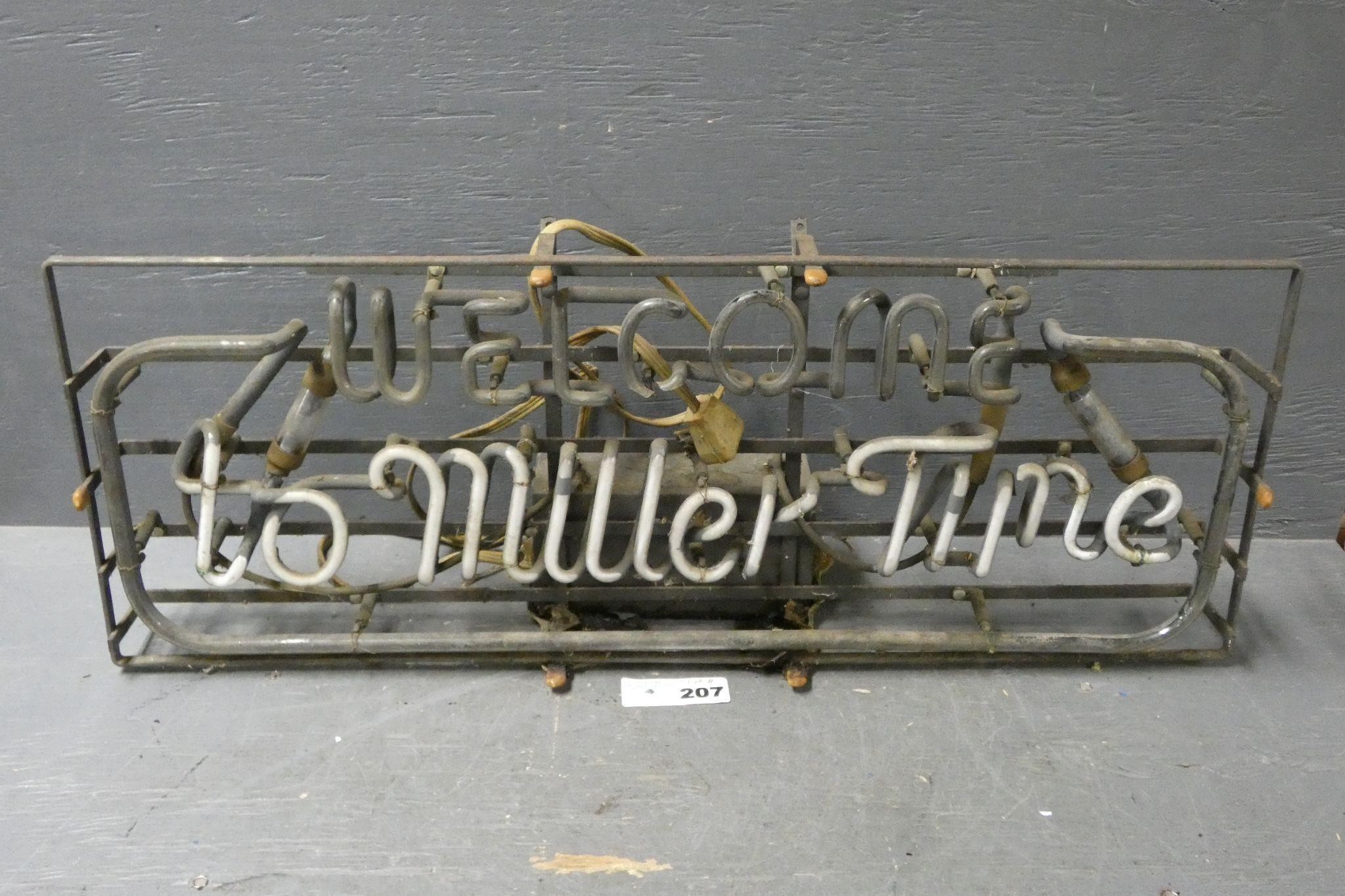 Welcome to Miller Time Neon Beer Light - As Is