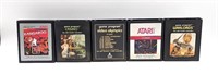 Lot Of 5 Atari Video Game Cartridge
